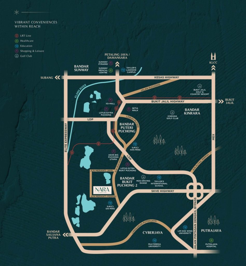 NARA at Shorea Park, Puchong - Location