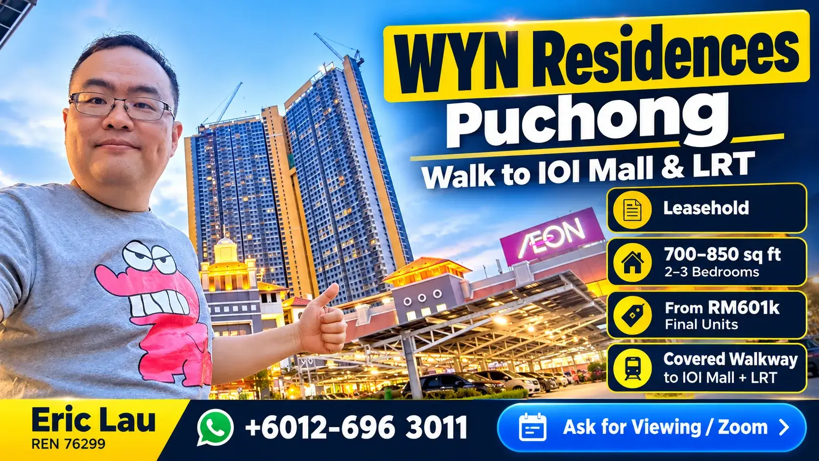 The WYN Residences Puchong – 5 Mins walk to IOI Mall & LRT (Competing Soon)