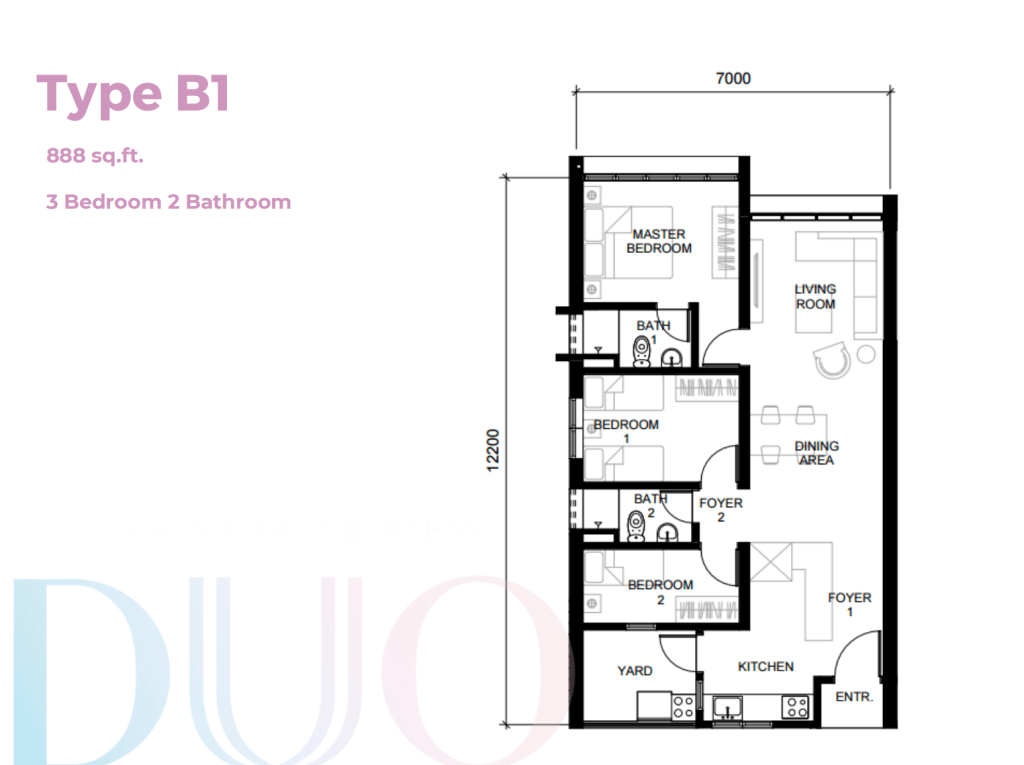 The Straits View Duo - Type B1