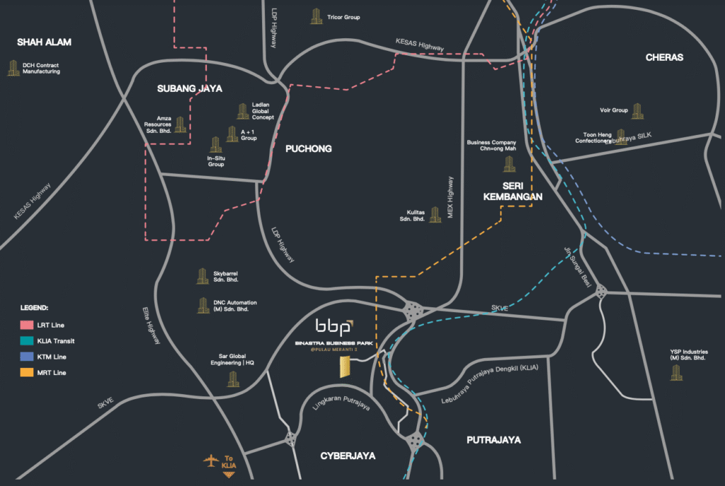 Binastra Business Park @ Pulau Meranti (Phase 2) - Location Overview
