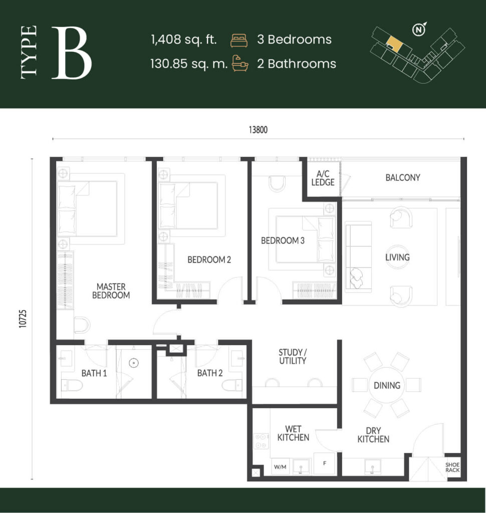 Park Green Pavilion @ Bukit Jalil - Type B