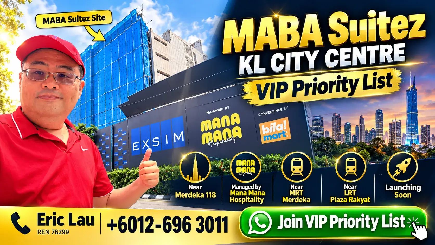 MABA Suitez KL City Centre — Launching Soon Opposite Merdeka 118 (Menara Merdeka Maybank)