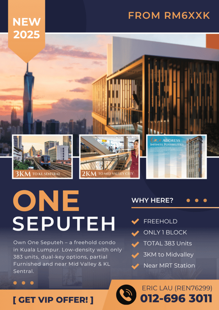 Eric Lau REN76299 One Seputeh KL Eric Lau REN76299 One Seputeh KL