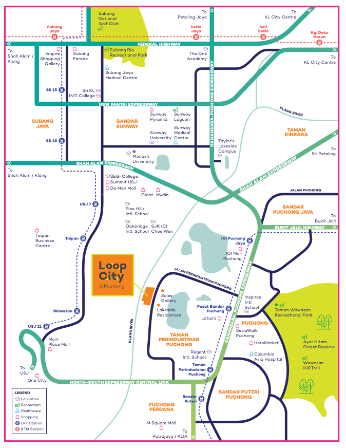 Loop Residences @ Puchong - location