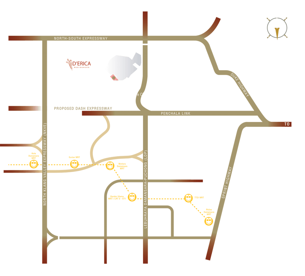 D'Erica Location Map