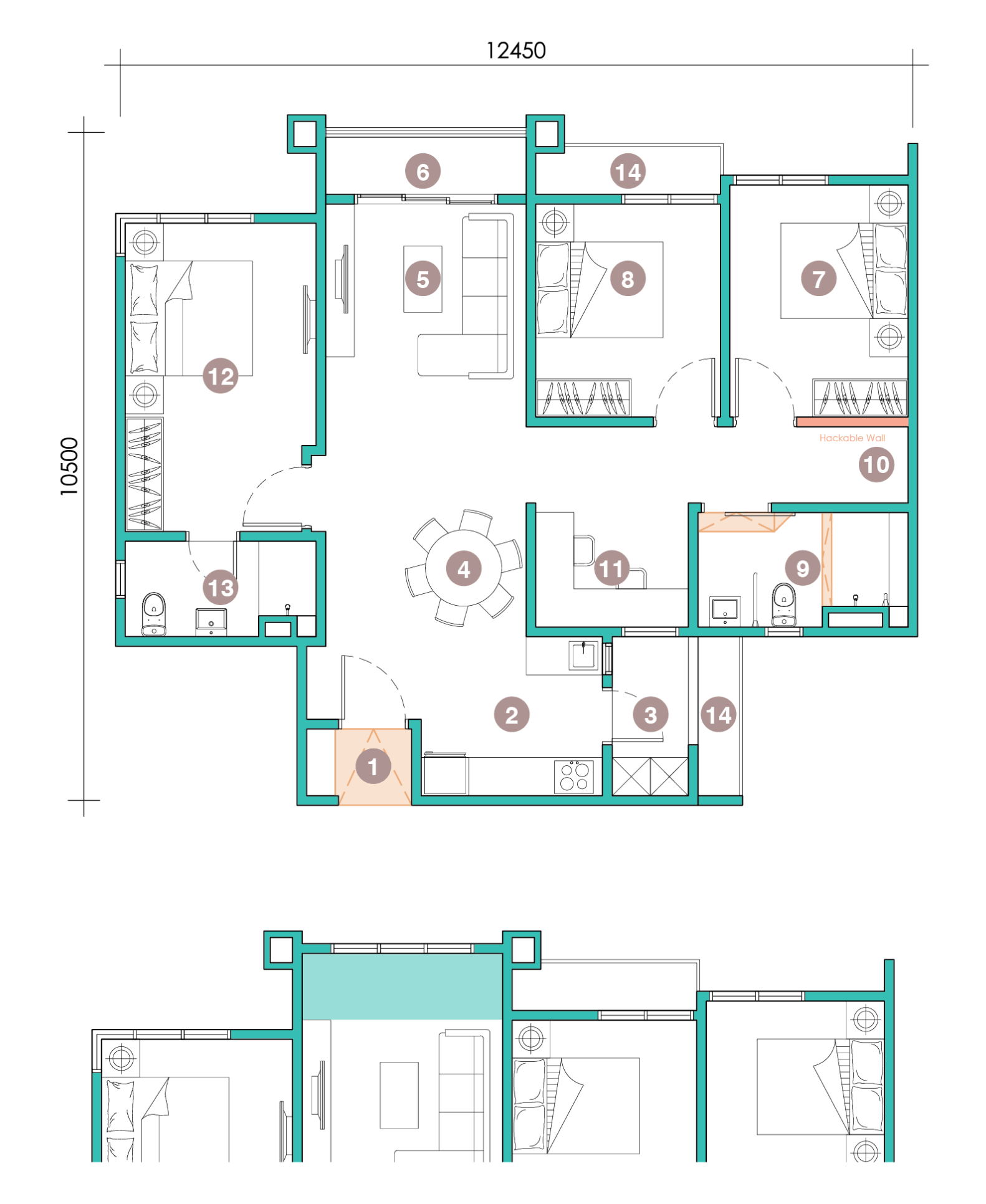 Type C1 Layout