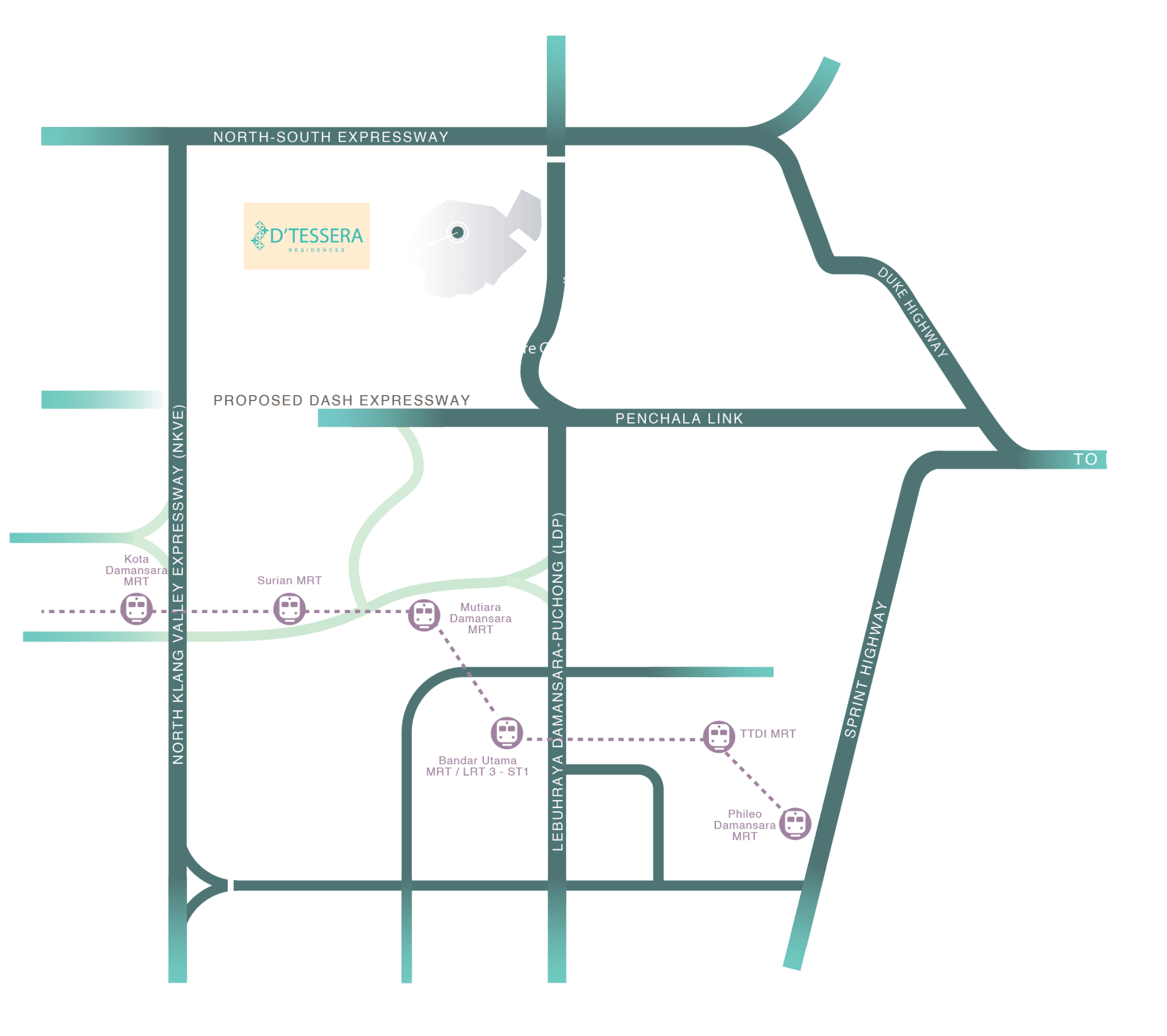 D'Tessera Location Map