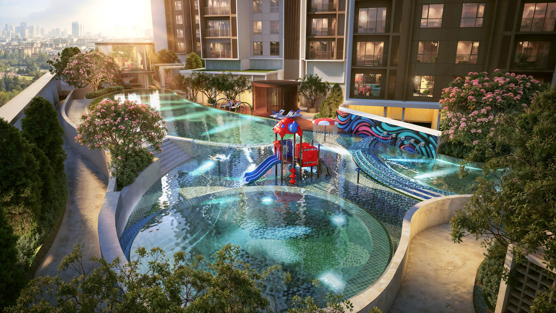 Resort Style Pool View