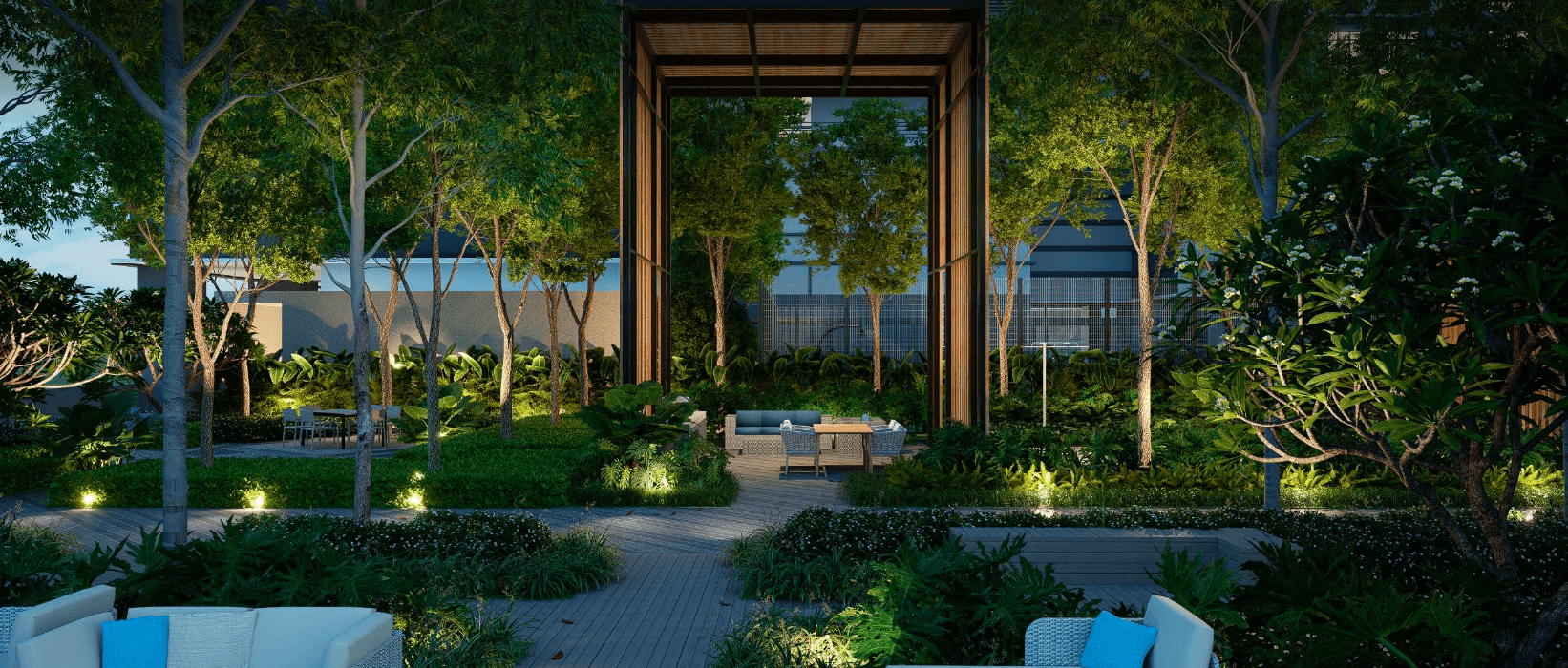 Modern corporate building representing developer pedigree