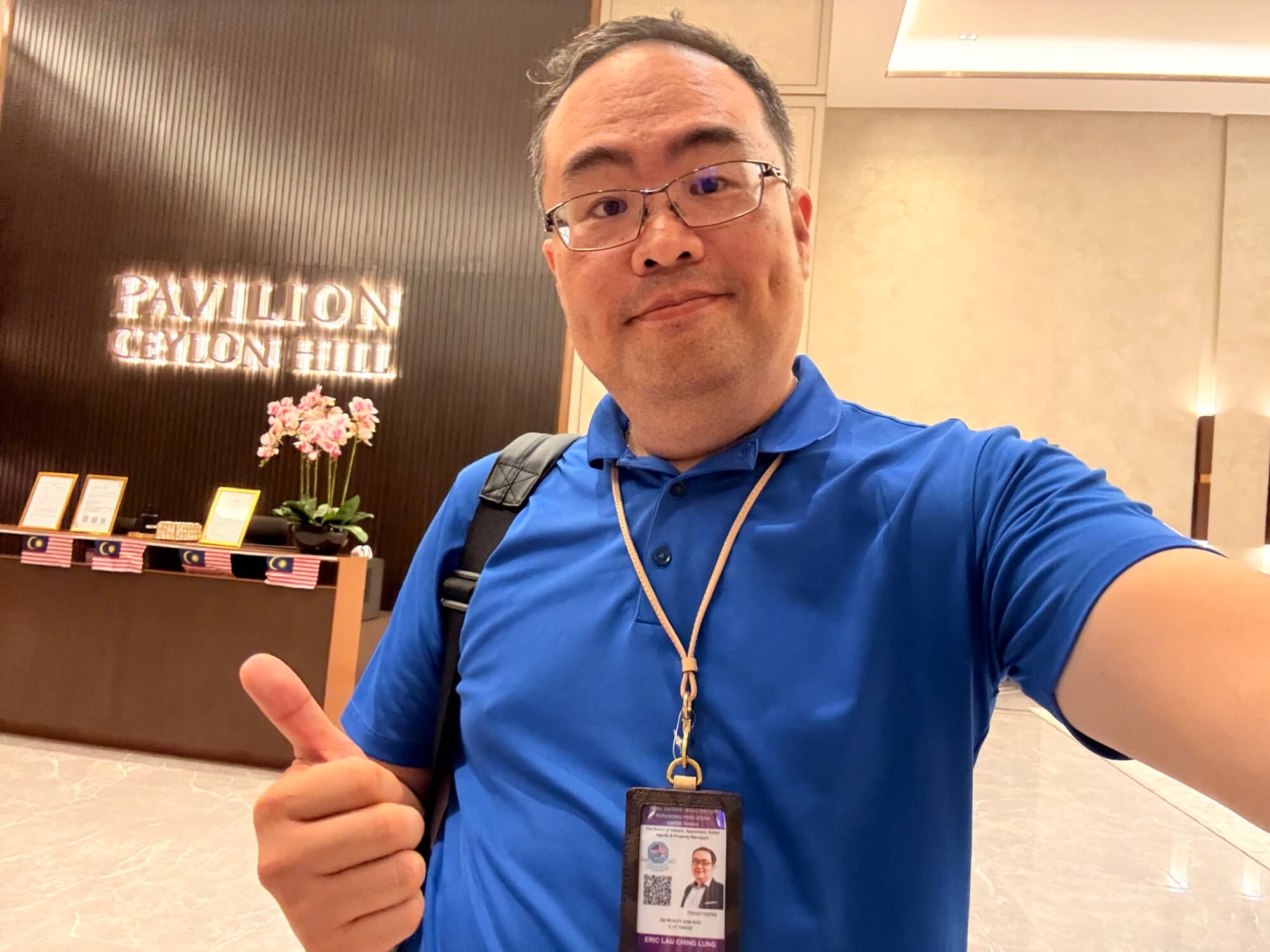 Eric Lau at Pavilion Ceylon Hill Lobby