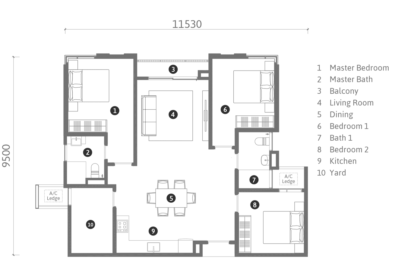 Type B1 Layout