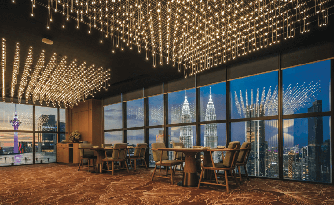 Private heated thermal pool included in every Royal Lexis KLCC suite