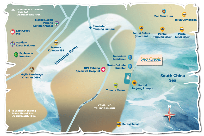Sea Crestz Location Map