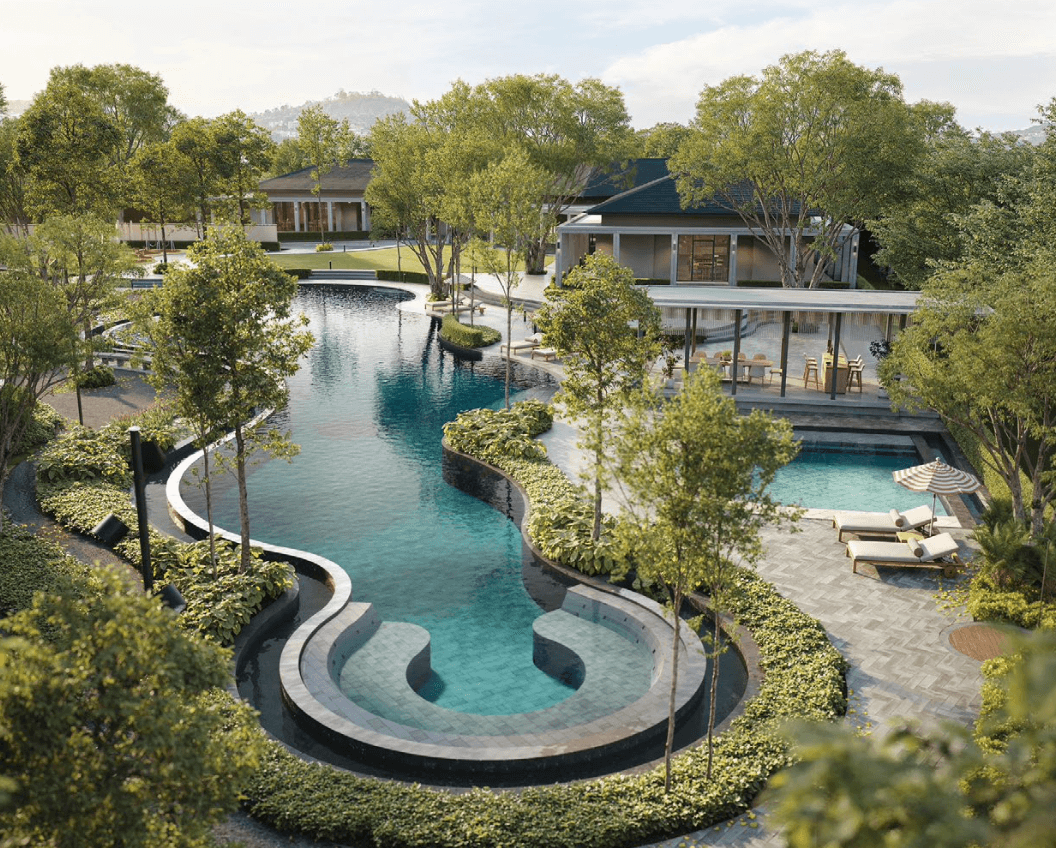 Elegant dining and kitchen area