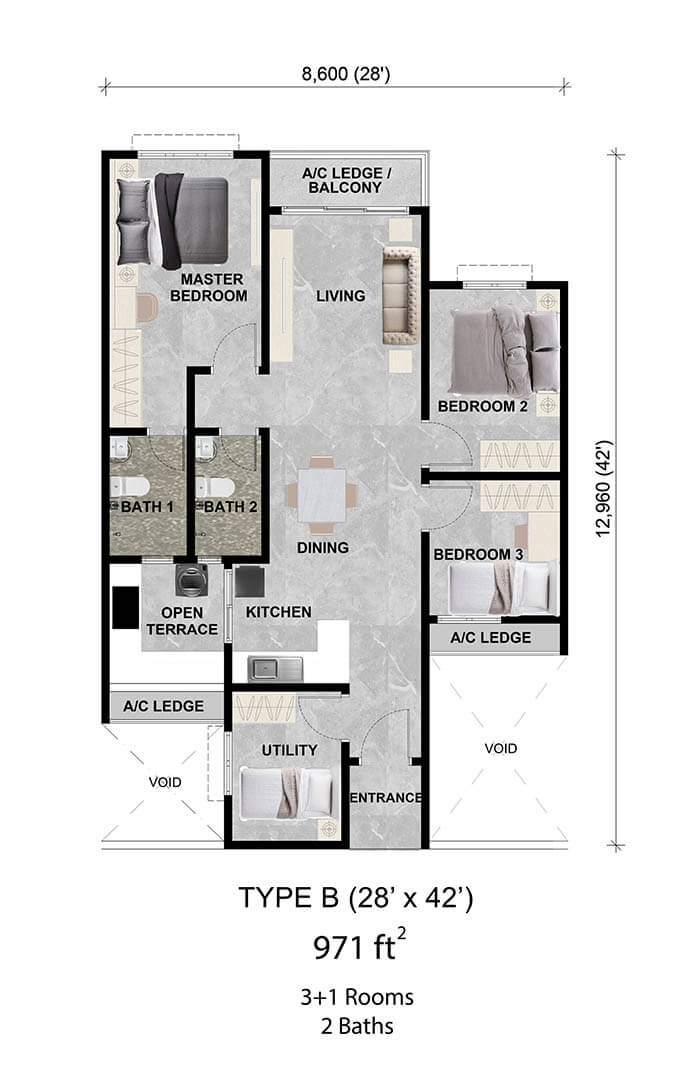 Floor Plan Type B
