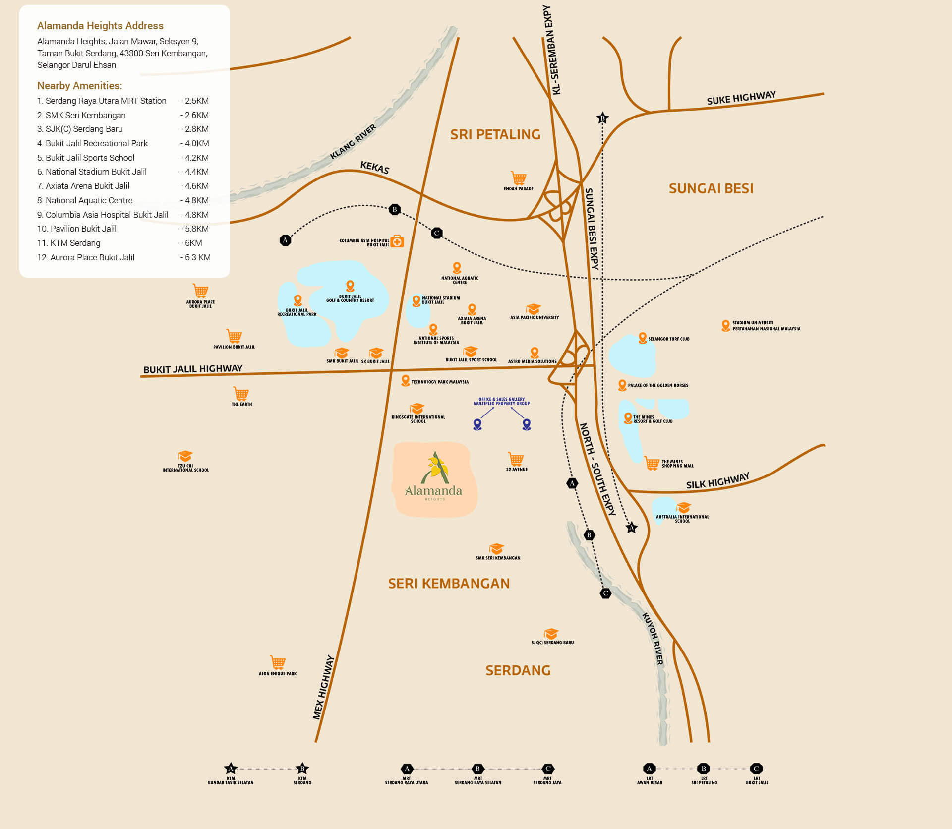 Alamanda Heights Location Map