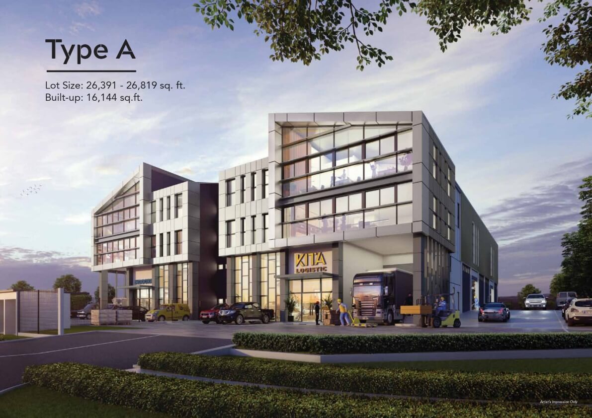 Type A Semi-D Factory Facade