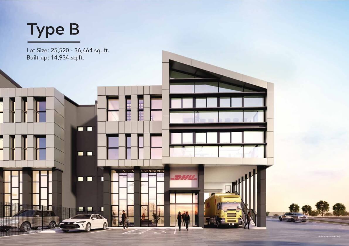Type B Semi-D Factory Facade