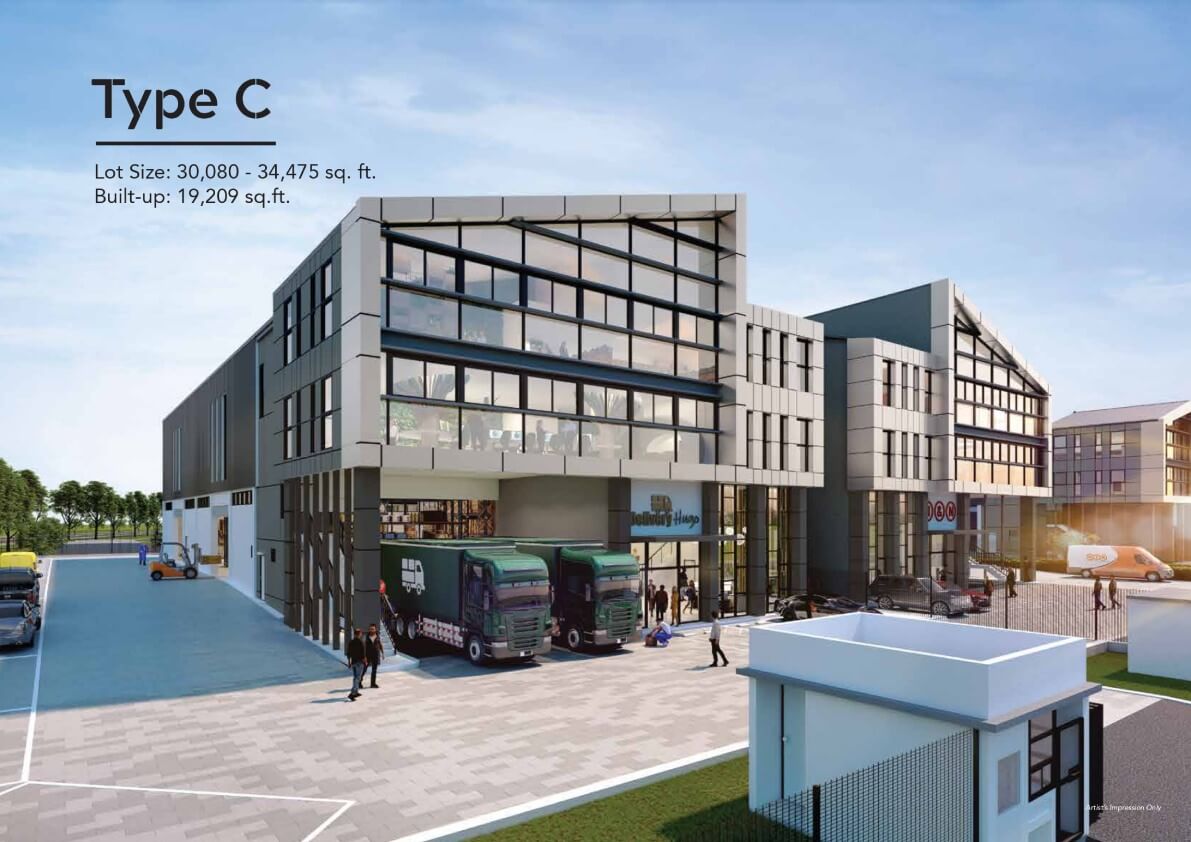 Type C Semi-D Factory Facade