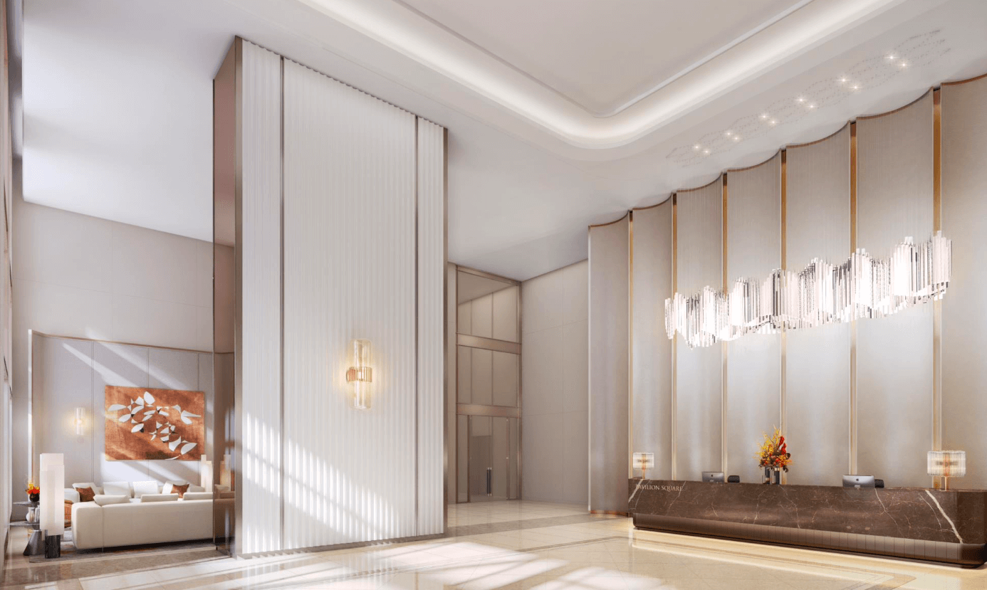 Pavilion Interior Elegance Connectivity