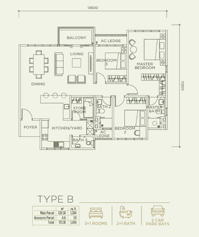 Type B Floor Plan