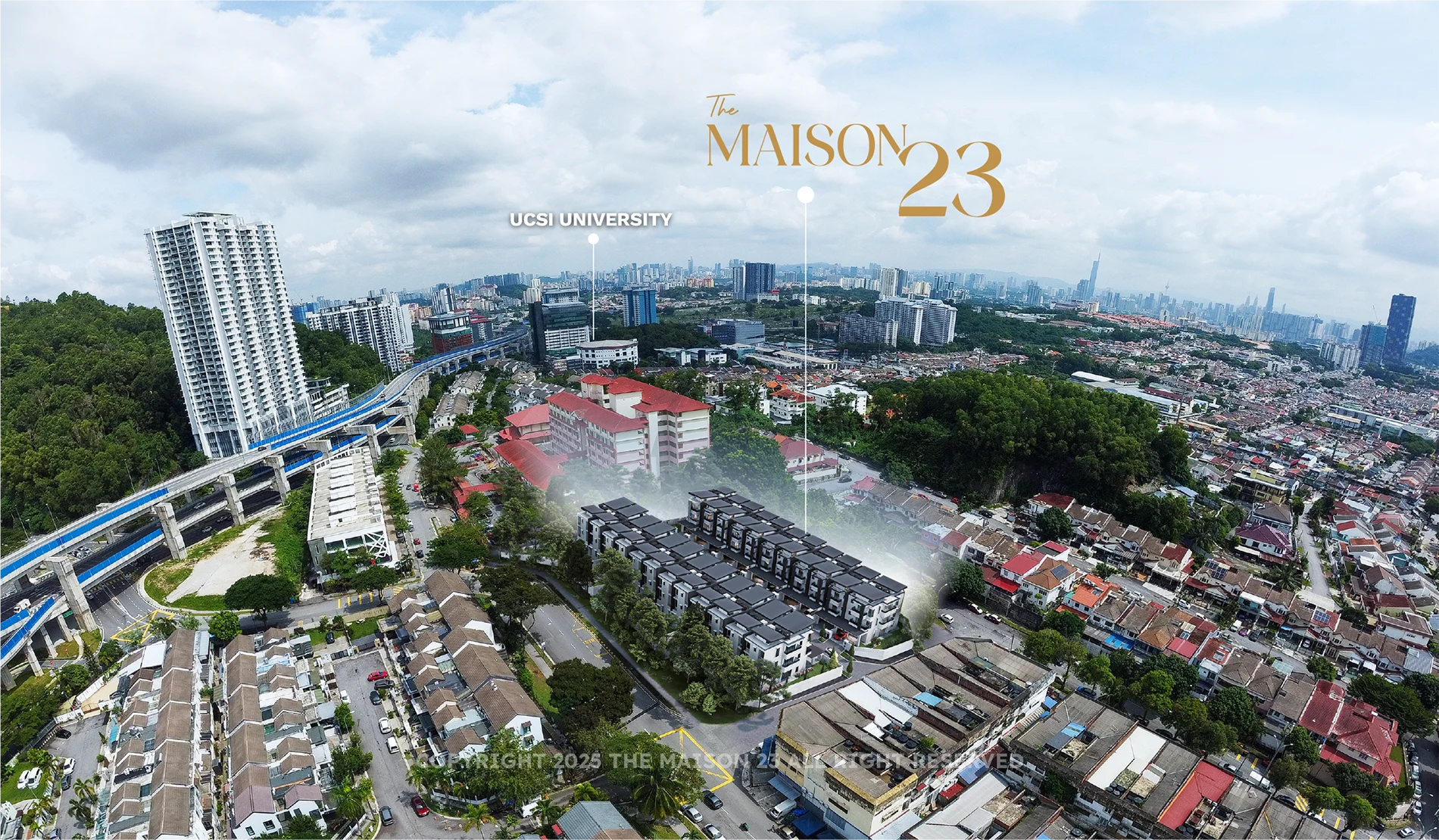 The Maison 23 Aerial View
