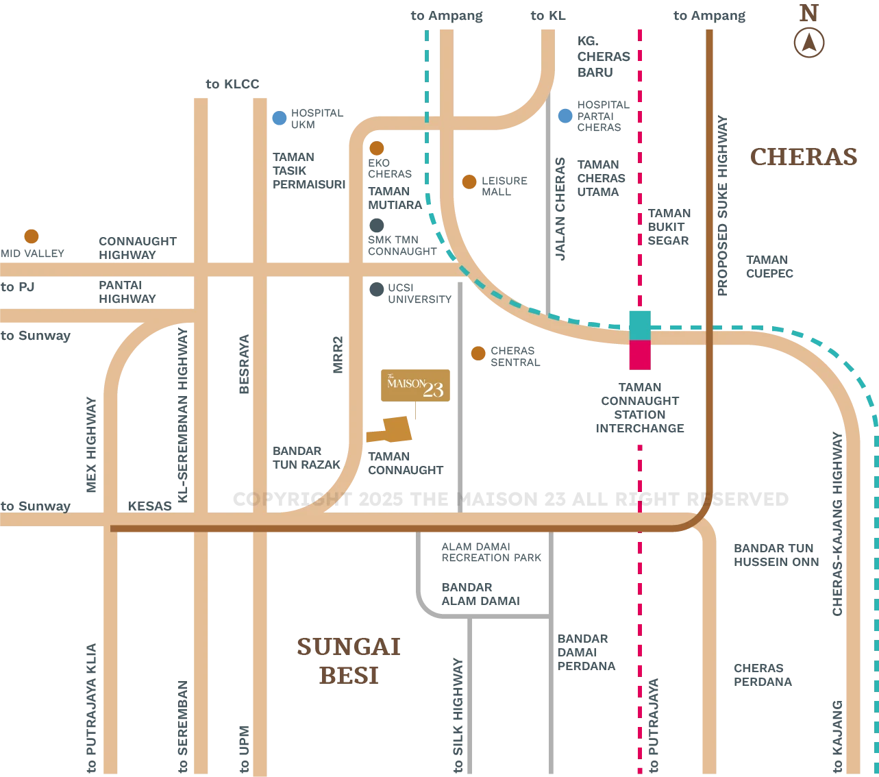 The Maison 23 Location Map