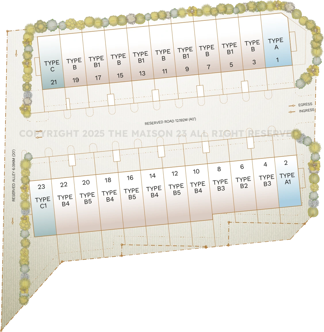 The Maison 23 Site Plan