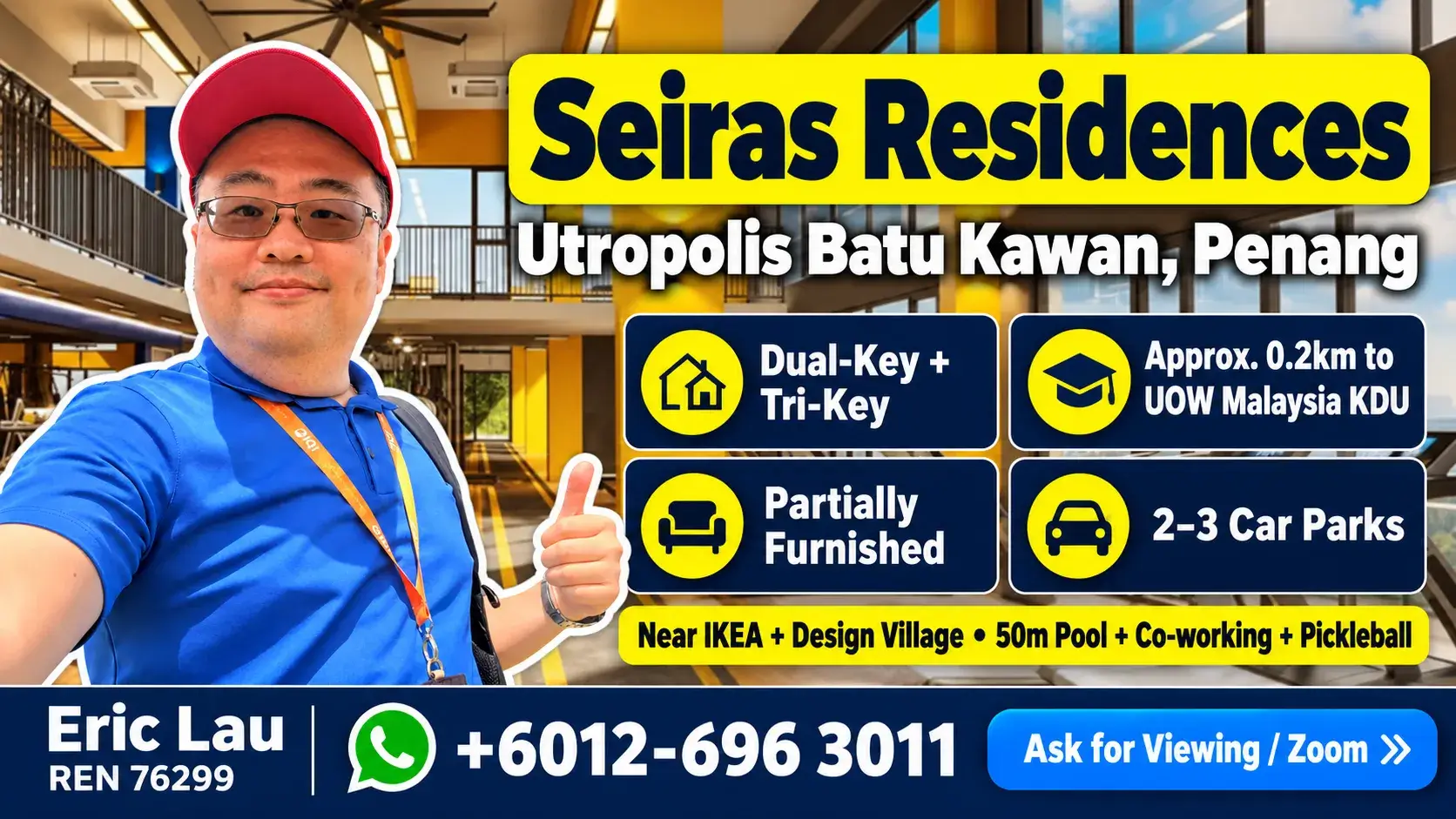 Seiras Residences Batu Kawan Review – Dual-Key & Tri-Key Investment Suites in Utropolis Penang