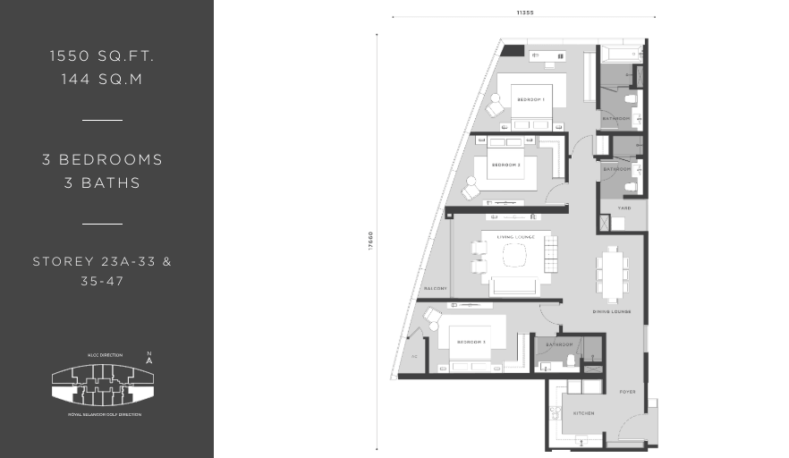 Eaton Residences KLCC - Type D1