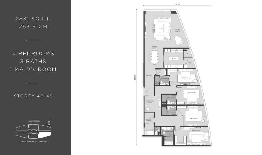 Eaton Residences KLCC - Type P4