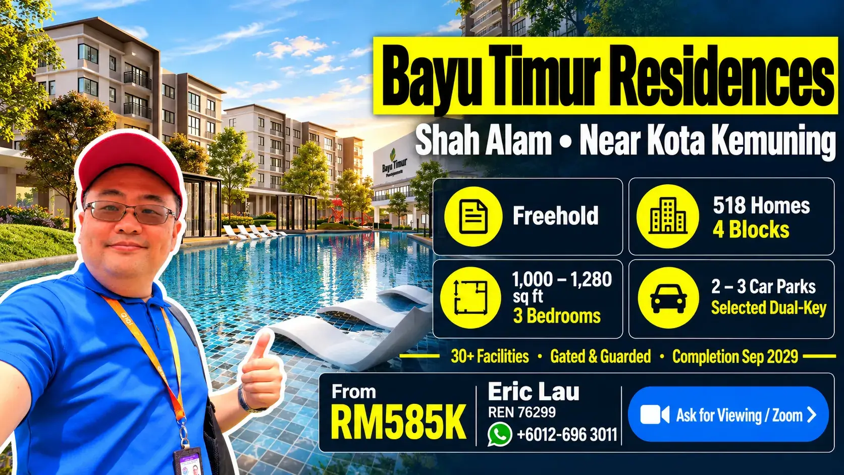 Bayu Timur Residences Shah Alam Review 2026 – Freehold Three-Bedroom Homes from RM585K