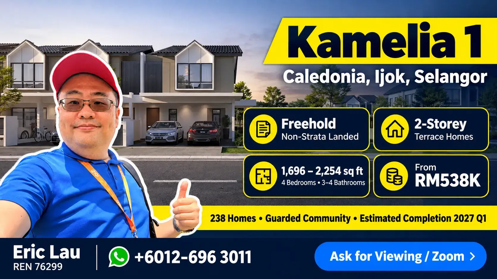 Kamelia 1 Caledonia Review 2026: Freehold Landed Home From RM538K