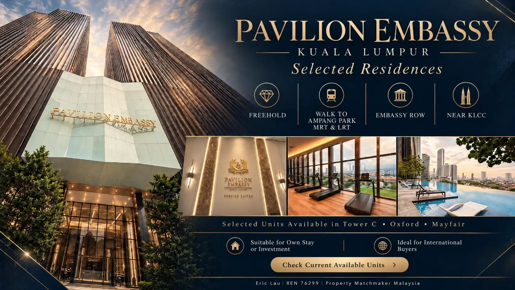 Pavilion Embassy Kuala Lumpur Subsale 2026 – Freehold Homes Near MRT & LRT