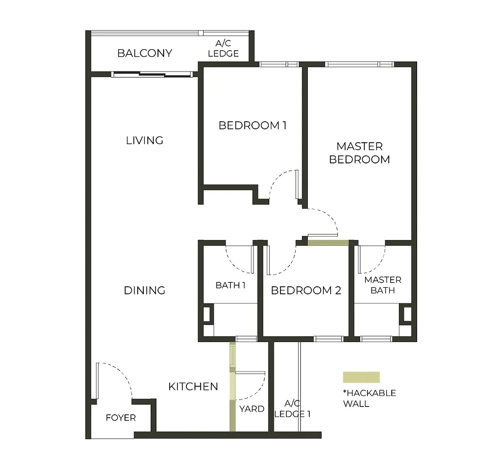 The Aldenz Residences @ Central Park Damansara Type B