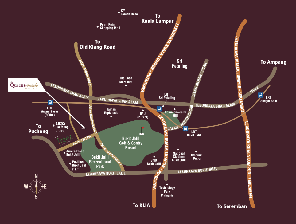 The Queenswoodz Bukit Jalil - Location